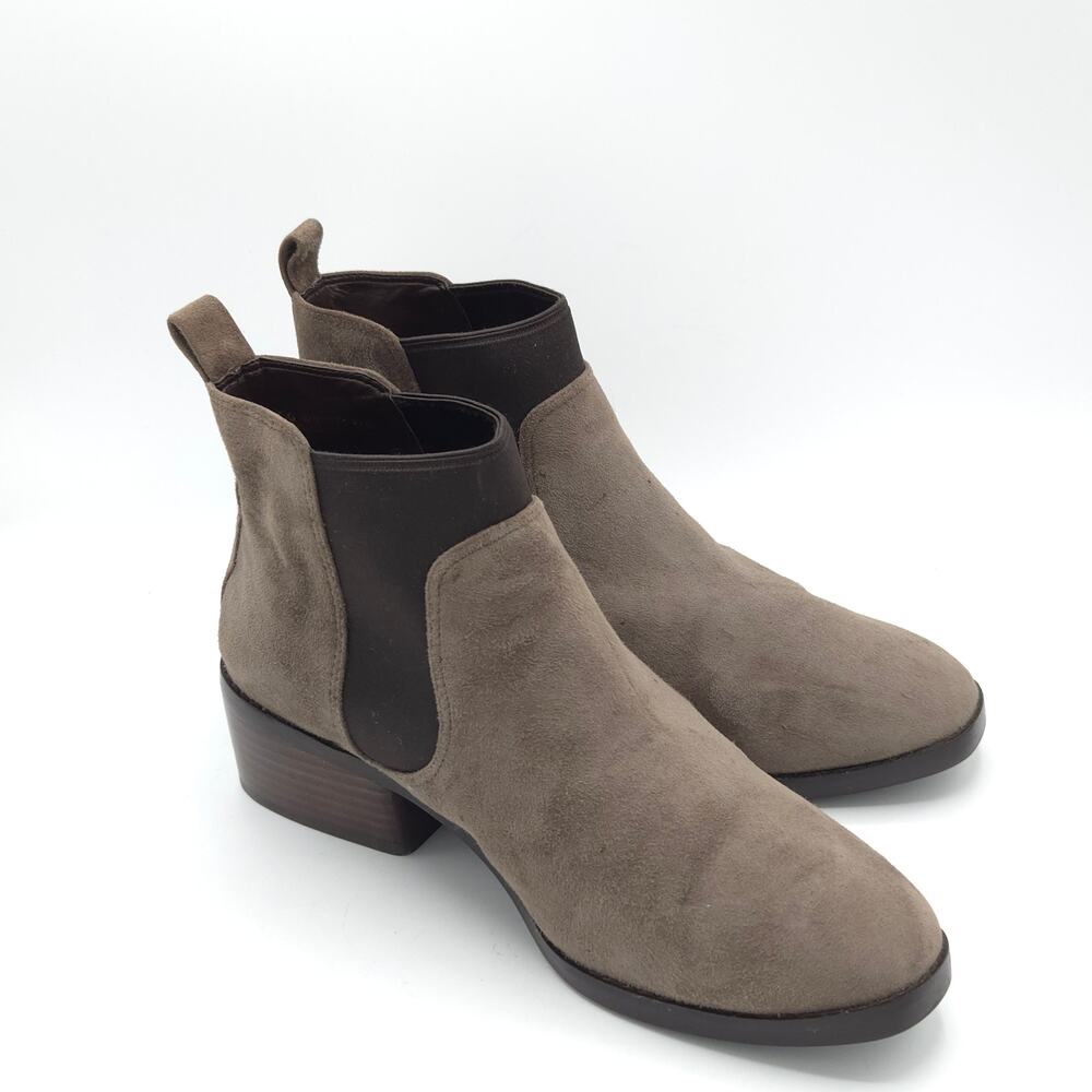 Cole Haan Womens Osteen Boot Chelsea Bootie Biege  Suede Block Heel size 8.5 - Picture 3 of 9